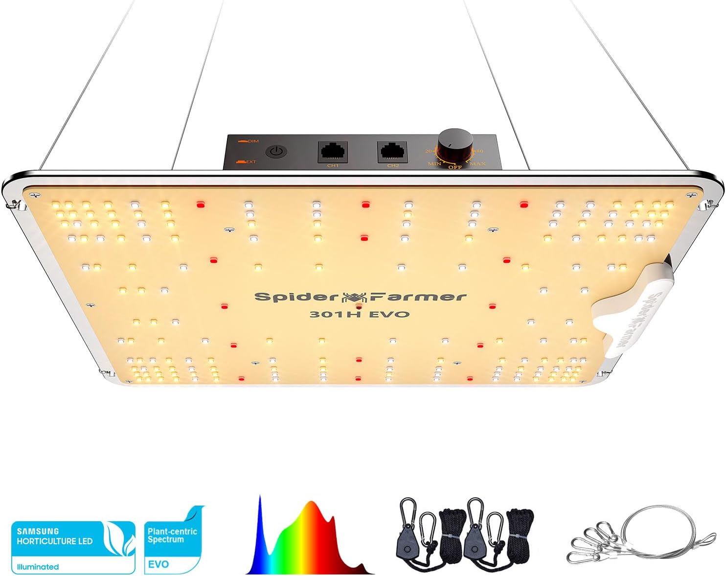 Spider Farmer SF1000 Grow Lampe LED für professionelle Chili-Zucht