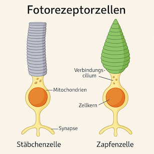 Illustration von Fotorezeptor